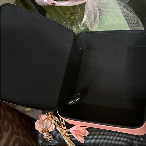 Prada Black and Pink Women's Bag with Bamboo Handle - Picture 9 of 11